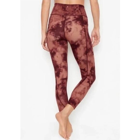 NWT Victoria’s Secret Flow On Point Leggings‎ Purple Pink Brown Size 2 - Picture 2 of 9